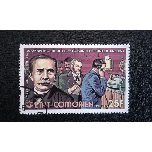 Timbre Comores Yt 143 Charles Bourseul 1976