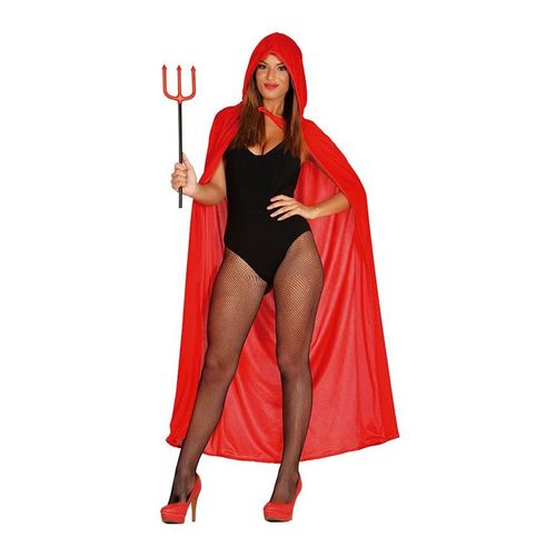 Cape Rouge Avec Capuche 130 Cm (Taille Sans Taille)