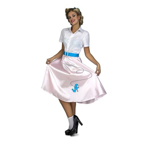 Déguisement De Pink Lady Rose Pour Femme (Taille M-L)