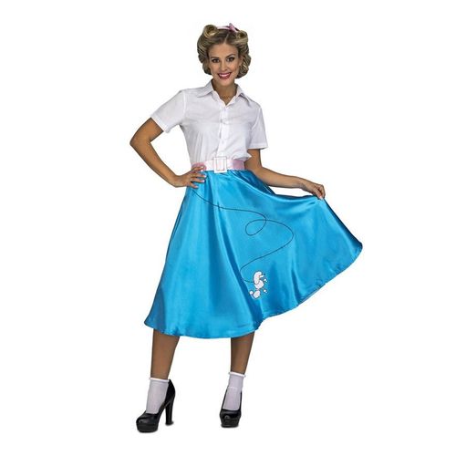 Déguisement De Pink Lady Bleu Pour Femme (Taille M-L)