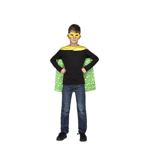 Déguisement Ou Cape De Super-Héros Jaune Et Vert Pour Enfant