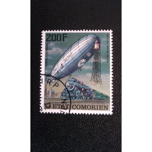 Timbre Comores Yt Pa 121 Dirigeable, Classe Pacifique 1977