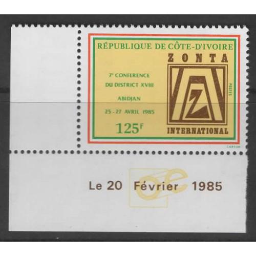 République De Côte D' Ivoire, Timbre-Poste Y & T N° 710 Zonta International, 1985
