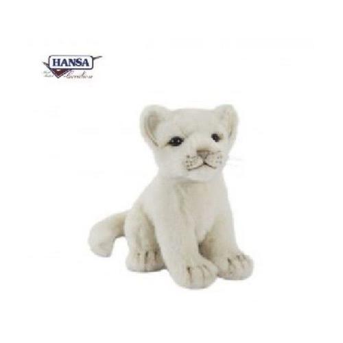 Lion Blanc Bebe Assis 18 Cm Jouets Rakuten