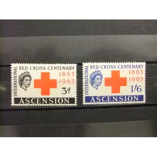 Ascension 1963 Centenario Cruz Roja - Centenaire Croix Rouge Yvert 91 / 92 * Mh