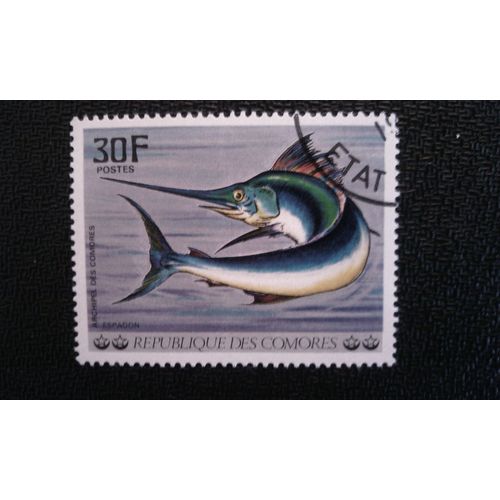 Timbre Comores Yt 191 Espadon (Xiphias Gladius) 1977