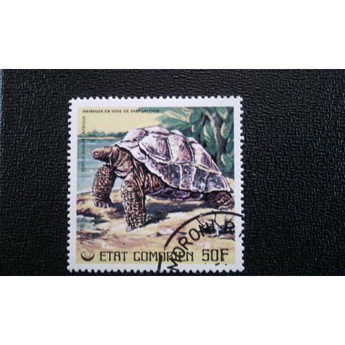 Timbre Comores Yt 178 Tortue Géante Des Galapagos (Testudo Elephantopus) 1977
