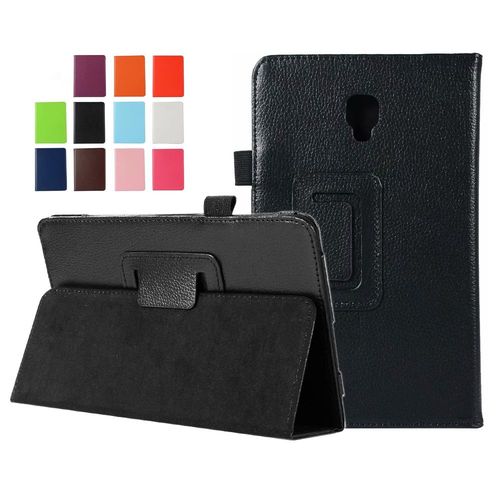 Housse Samsung Galaxy Tab A 10.5 Wifi - 4g/Lte Cuir Style Noire Avec Stand - Etui Coque Noir De Protection Tablette Galaxy Taba 10,5 Pouces 2018 T590 / T595 - Accessoires Pochette Xeptio !