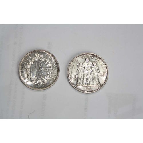 Pièce Argent 10 Francs Hercule 1965