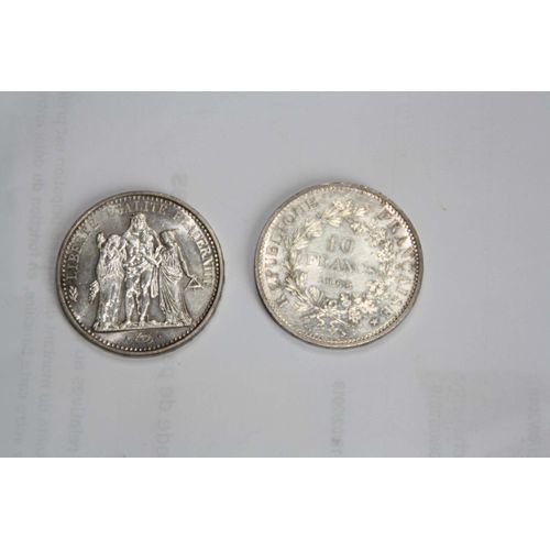 Pièce Argent 10 Francs Hercule 1968