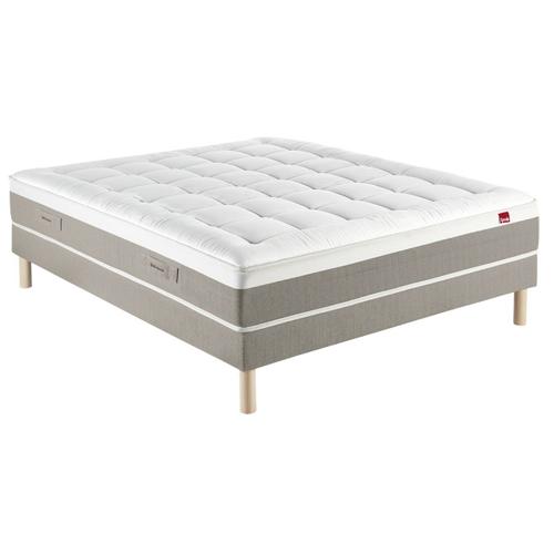 Ensemble Epeda Matelas + Sommier  Zephyr 140x190 Chiné Naturel