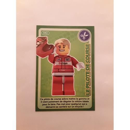 Carte Auchan Lego 43 / Le Pilote De Course