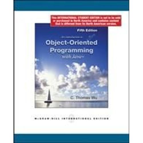 An Introduction To Object-Oriented Programming With Java (Int'l Ed)