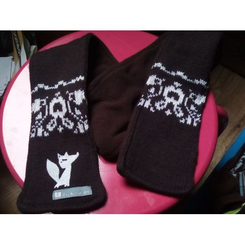 Echarpe Accessoires Marron Pour Enfants Laine Et Polaire
