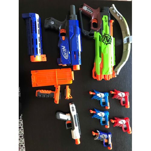 Lot De 8 Pistolets Nerf