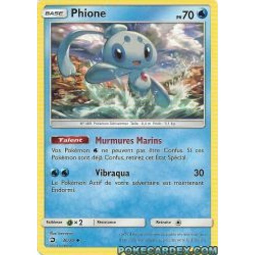 Carte Pokemon Française. Phione 30/ 70 Majesté Des Dragons