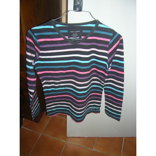 T-Shirt Manches Longues Teddy Smith 14 Ans 100% Coton.