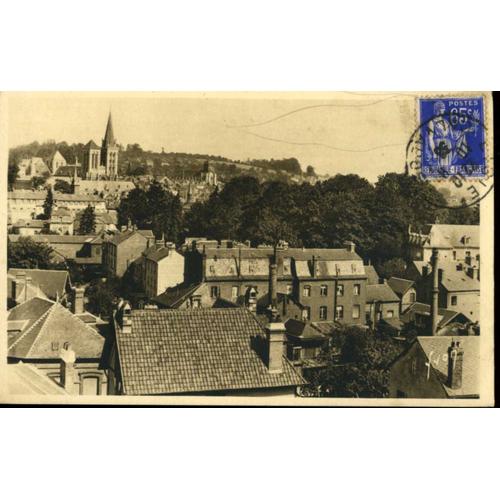 Carte Postale De Lisieux (Calvados) La Cathédrale Saint-Pierre Et L' Eglise Saint-Jacques, Prises Du Point De Vue