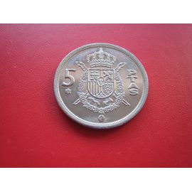 Pièce De Monnaie 5 Pesetas (Étoile) Juan Carlos - Espagne - 1975-76