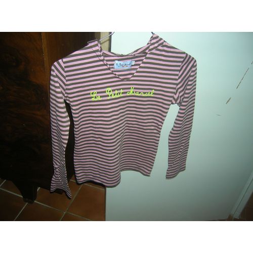 T-Shirt Manches Longues À Capuche Le Petit Marcel 12 Ans 50% Coton,50% Polyester.