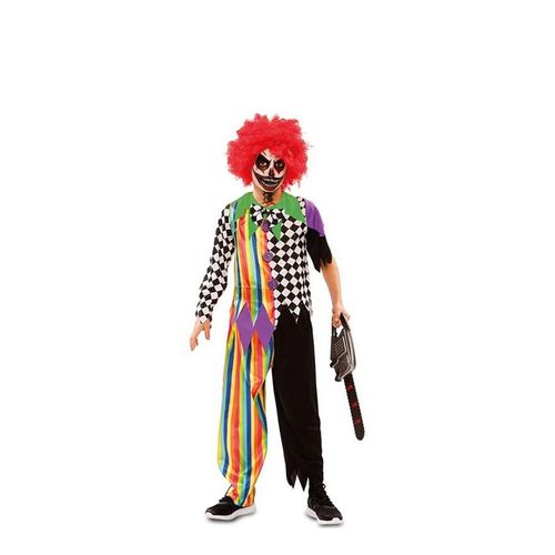 Déguisement De Clown Sinistre Multicouleur Pour Garçon (Taille 7-9a)