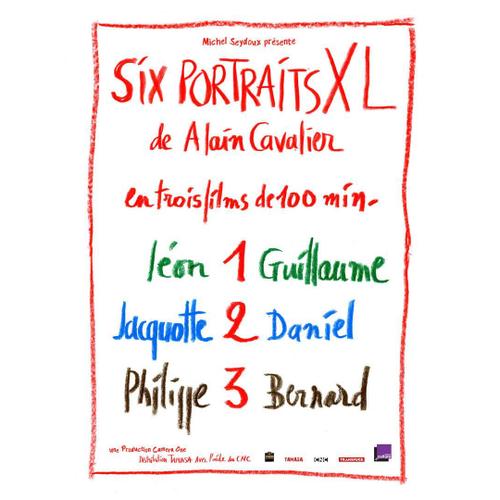 Six /6 Portraits Xl De Alain Cavalier En Trois /3 Films De 100 /Cent Minutes - Véritable Affiche De Cinéma Pliée - Format 120x160 Cm - De Alain Cavalier - Documentaire - 2018