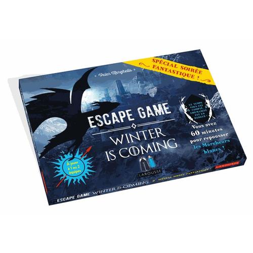 Escape Game Winter Is Coming - Contient : 1 Livret Organisateur, 2 Feuillets "Mission", 41 Cartes Énigmes, 24 Enveloppes Et 10 Cartes Personnages Bonus Et Malus