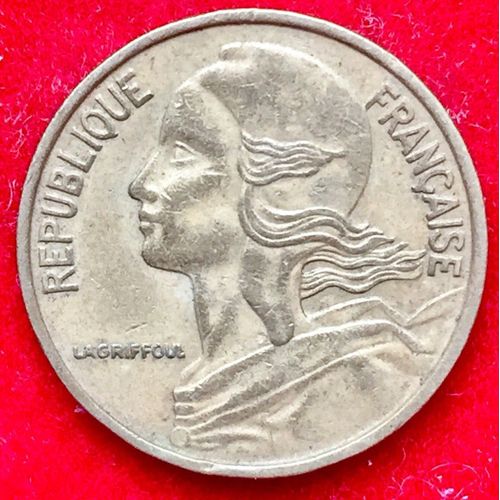 Pièce Monnaie 5 Ct Centimes France 1966 - Lagriffoul 4 Plis
