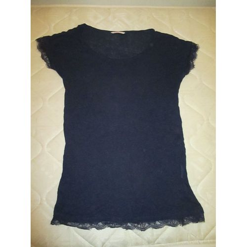 Tee Shirt / Pull Manches Courtes " Dentelle " Taille L