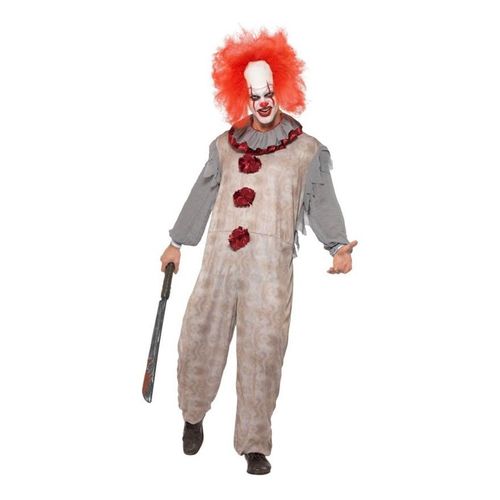 Déguisement De Clown Méchant Gris Pour Homme (Taille L)