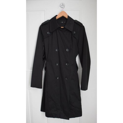 Trench Femme Noir Satiné T42