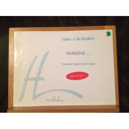 Gilles Cagnard Marine Fantaisie Fuguée Pour Orgue Partition Lemoine
