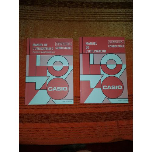 Manuel De L'utilisateur Vol 1 & 2 Casio Graph 100 +