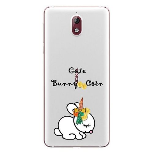 Coque Nokia 3.1 2018 Lapin Bunny Corn Cute Licorne Unicorn