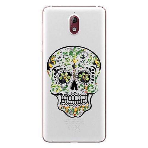 Coque Nokia 3.1 2018 Mort Mexicaine Jungle Calavera Vert Tropical