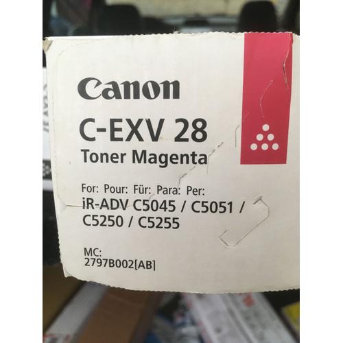 Canon C-EXV 28 - Magenta - originale - cartouche de toner - pour imageRUNNER ADVANCE C5045, C5045i, C5051, C5051i, C5250, C5250i, C5255, C5255I