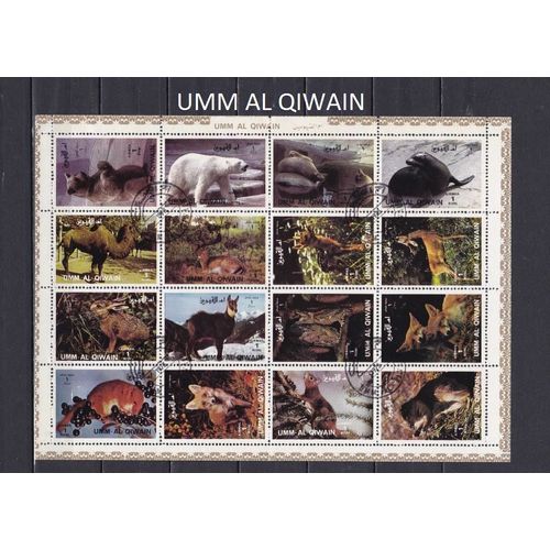 Bloc D'umm Al Qiwain Avec Des Animaux (Lot 2)