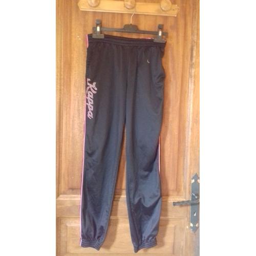 Jogging Noir Et Rose Kappa Taille 12 Ans