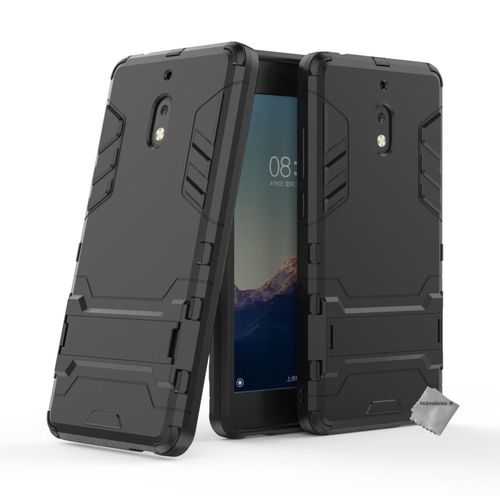 Housse Etui Coque Rigide Anti Choc Pour Nokia 2.1 (2018) + Film Ecran - Noir
