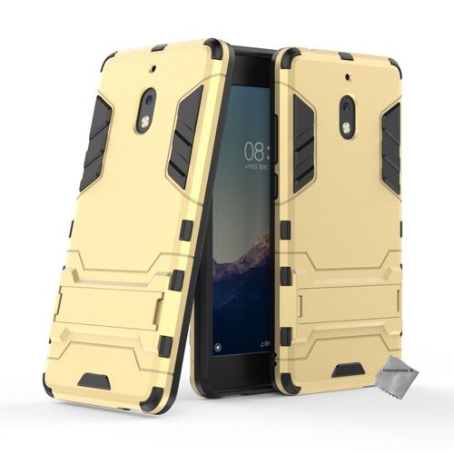 Housse Etui Coque Rigide Anti Choc Pour Nokia 2.1 (2018) + Film Ecran - Or