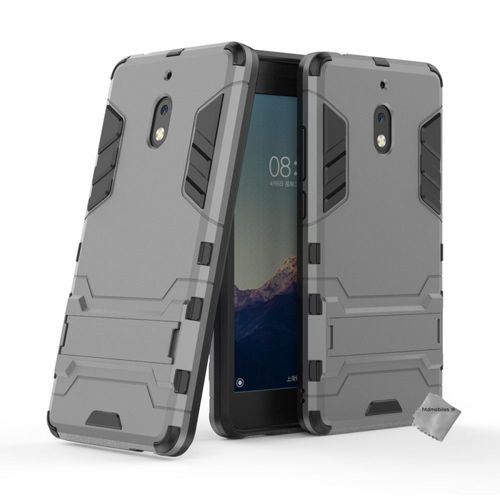 Housse Etui Coque Rigide Anti Choc Pour Nokia 2.1 (2018) + Film Ecran - Gris