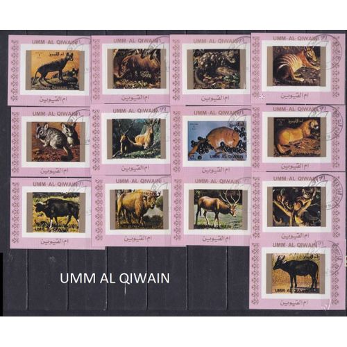 13 Minis Blocs D'umm Al Qiwain Avec Des Animaux