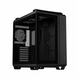 Boîtier Moyen Tour TUF Gaming GT502 Plus Noir avec panneau latéral et façade en verre trempé et 4 ventilateurs 120 mm