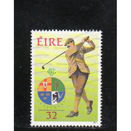 Timbre-Poste DIrlande (Centenaire De LAssociation Irlandaise De Golf)