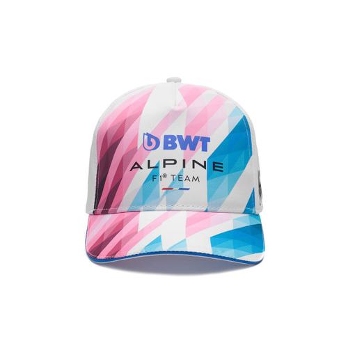 Casquette Adoc Bwt Alpine F1 Team Blanc Bleu Rose