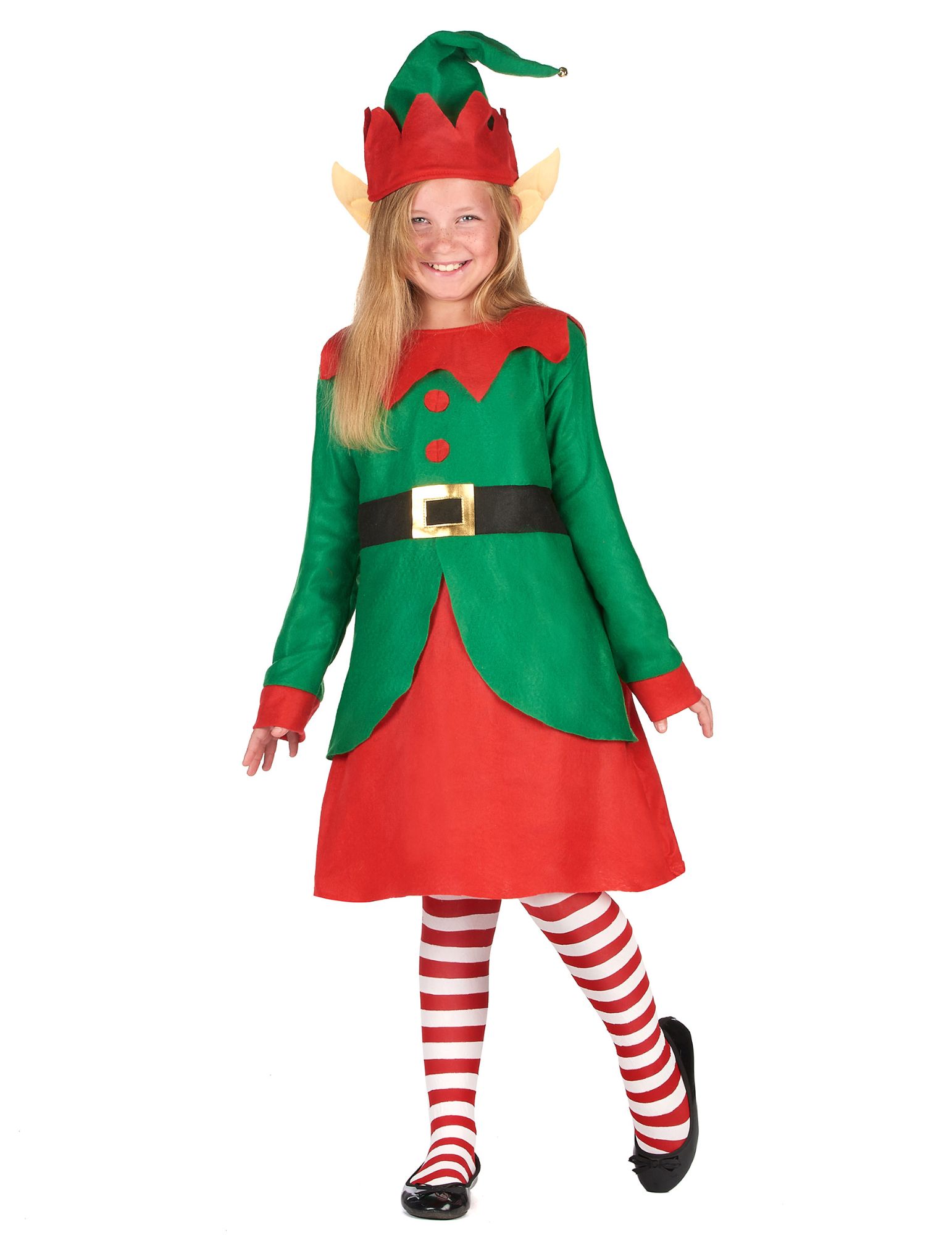 Déguisement Robe Elfe De Noël Fille - Taille: 4 - 6 Ans (S)