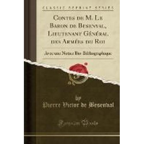 Besenval, P: Contes De M. Le Baron De Besenval, Lieutenant G