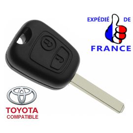 Coque De Clé Pour Toyota Aygo Télécommande Plip 2 Boutons