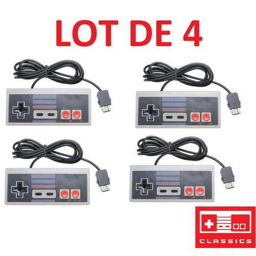 4 X Manette Pour Nintendo Nes Classic Mini - 1.8 Mètre