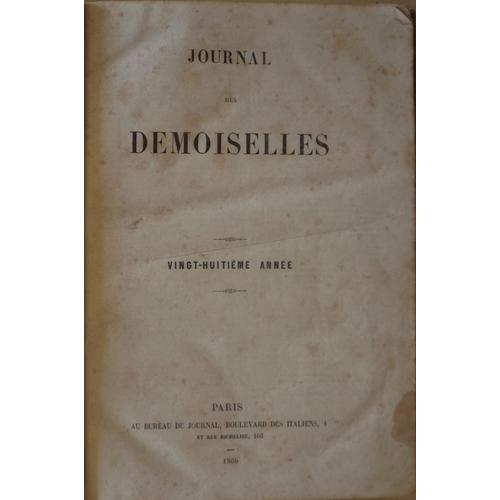 Journal Des Demoiselles. 28° Annee. 1860.